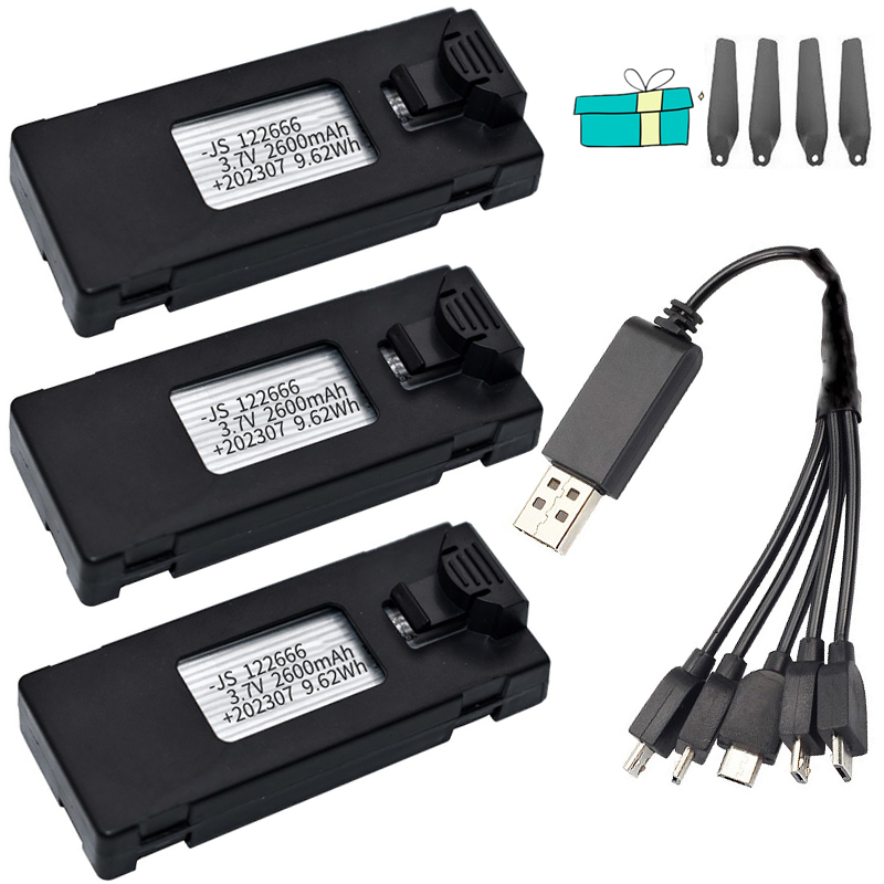 Eachine Drone E58 - 3.7v 2600mah bateria drone rc carregador