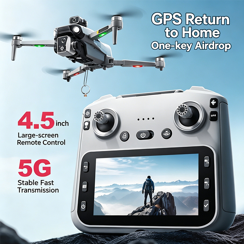 Drone Multispectral - Drone GPS K19 MAX com Câmera