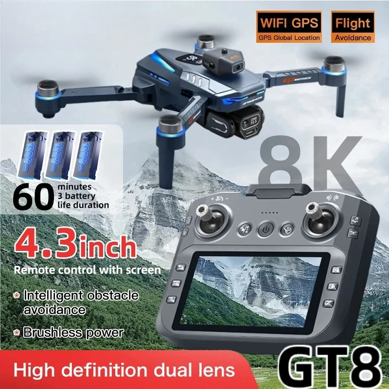 Drone Original GT8 8K Profissi - Drone Multispectral avaliação e preço