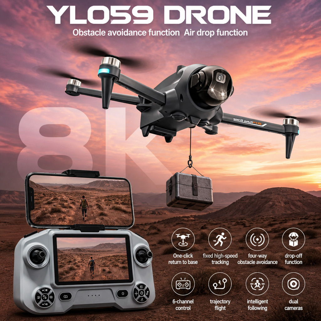 NOVO Drone YL059 com GPS, Reto - Drone Surveying avaliação e preço