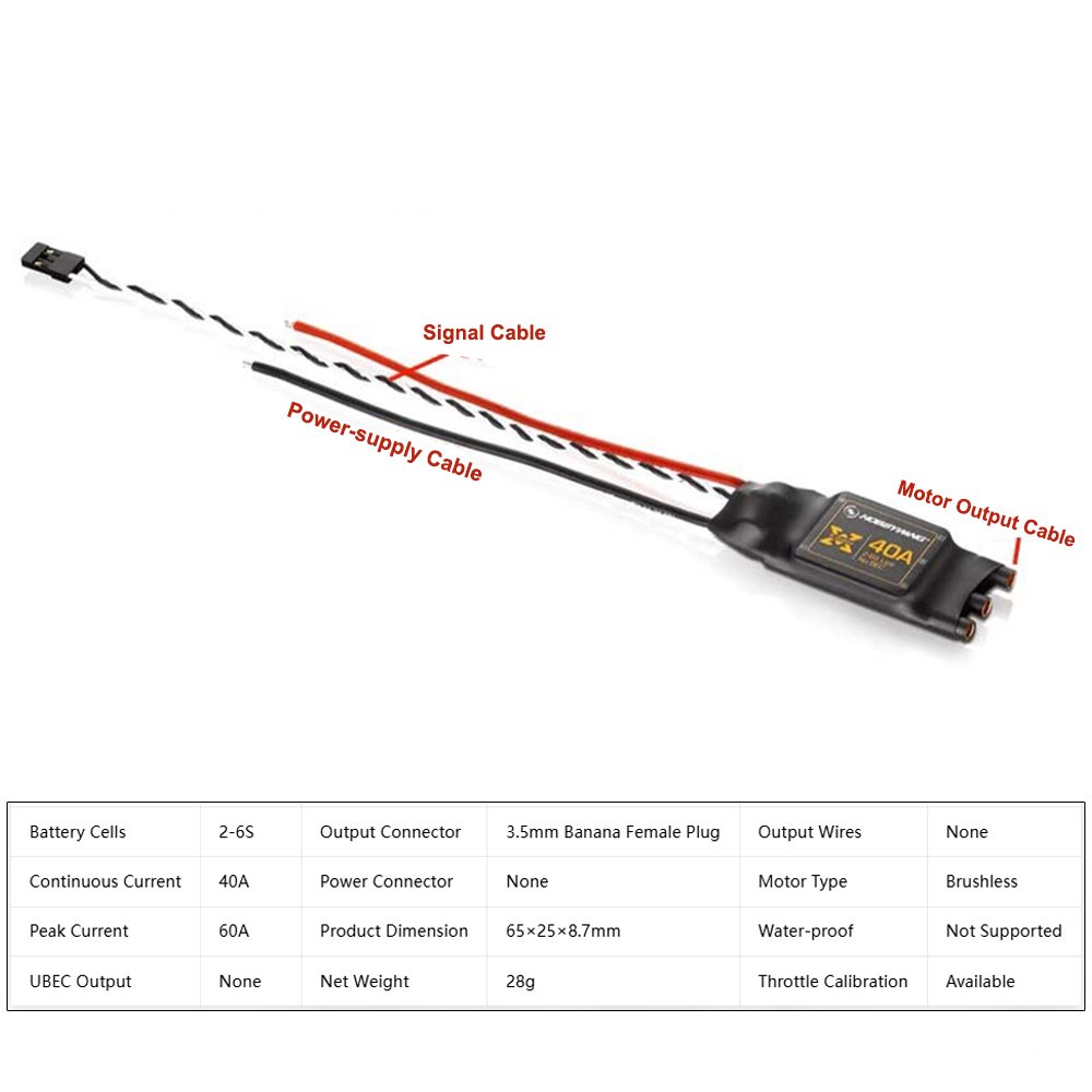 Hobbywing XRotor 40A ESC Brush - Drone Aerial Photography avaliação e preço