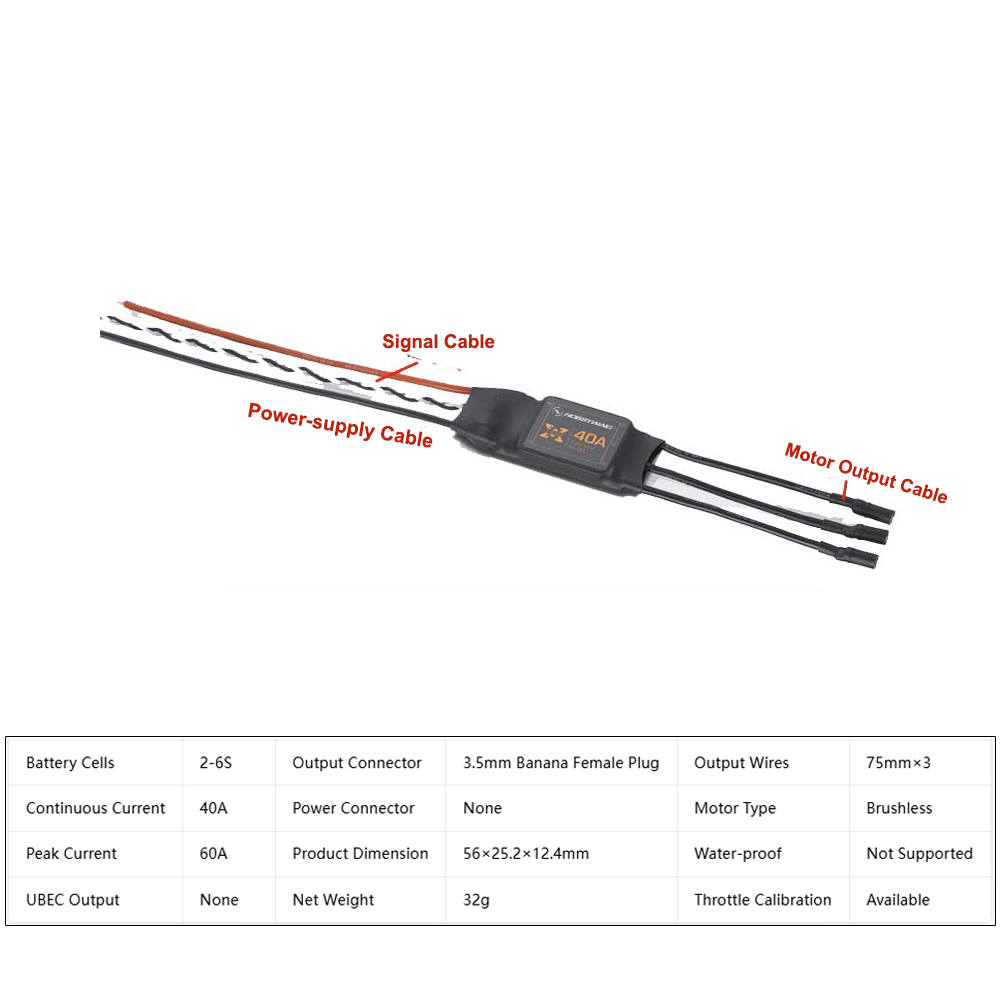 Hobbywing XRotor 40A ESC Brush - Drone Aerial Photography avaliação e preço