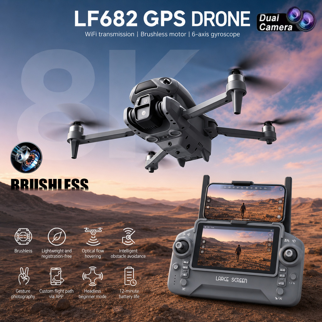Novo Drone LF682 com Câmera Du - Drone Multispectral avaliação e preço